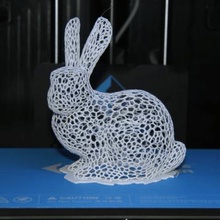 grid-bunny stilvolle Oster-Dekoration keine Unterstützung verschiedene easterbunny voronoi 3d print model - Mito3D