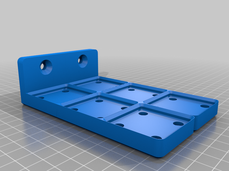 ızgara sonluluğu v slot son ray taban plakası ender 3 depolama araçlar 3d yazıcı Aksesuarlar 3D print model - Mito3D