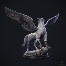 griffin hippogriff 3dprinting 3dmodeling 3dsculpt digitalsculpt colecionáveis miniaturas estátua esculturas criatura mitologia harrypotter 3d print model - Mito3D