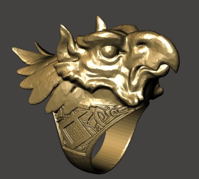 griffin ring coshplay gryphon 3D print model - Mito3D