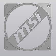 griglia fan msi 120mm gadget 3d print model - Mito3D