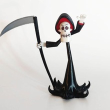 grim adventures billy mandy sanat kemikler çizgi film ölüm reaper Cadılar Bayramı orak iskelet kafatası 3d print model - Mito3D