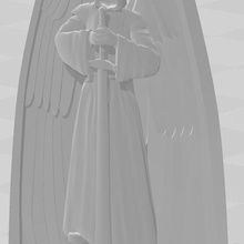 grim angels shield game da 40k sword angel wing warhammer 3d print model - Mito3D