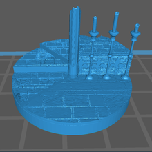 sinistre cathédrale base 2 3d print model - Mito3D