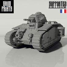 grim char b1 main battle tank game warhammer 40k leman russ death korps krieg prints imperial guard 3d print model - Mito3D