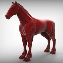 grim dark horse art models warhammer tabletop pony miniature krieg korps death animal 40k 28mm 3d print model - Mito3D