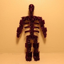grim reaper skeleton art people exoskeleton death bones 3d print model - Mito3D