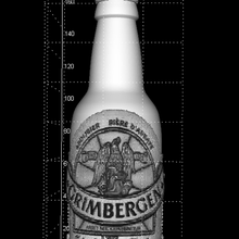 grimbergentriple litho art Bière Grimbergen lithophanie bouteille tripler 3d print model - Mito3D