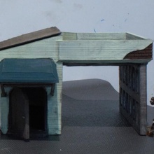 grimdark bodega gioco 40k terreno edificio in miniatura sci-fi shop fururistic post apocalittica modello kit 3d print model - Mito3D