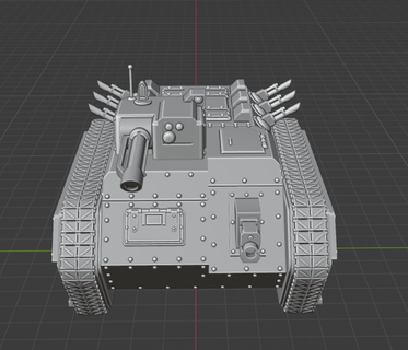 cupo chimera imperiale guardia chimera wh40k guerra martello 3d print model - Mito3D