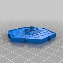 sombre planétaire empires port spatial tuile 40k Jeu terrain marteau guerre Jeux 3d print model - Mito3D