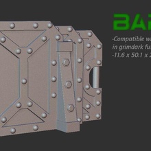 grimdark skirmish barricade game 40 kill team terrain 3d print model - Mito3D