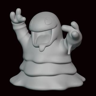 grimer Pokémon Zahl Statue Videospiel Videospiele Miniatur Skulptur Fan Art Figur Kanto 3d print model - Mito3D