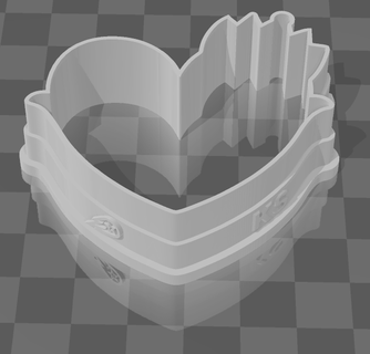 grimhilde queen heart cutter 3d print model - Mito3D