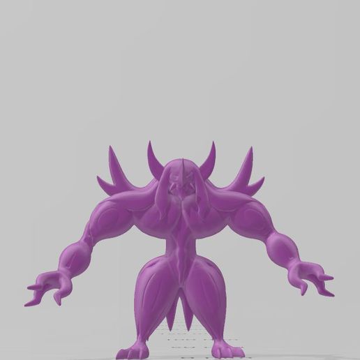 grimmsnarl juego empujar Lun acción figura juguete pokemon 3D print model - Mito3D