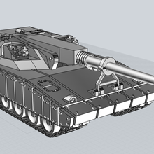 grimsword pesado tanque juego escala épica de 6mm proxy juegos 3d print model - Mito3D