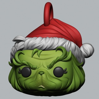 Grinch Natal enfeite feliz natal funko fofa decoracion árvore criança 3d print model - Mito3D