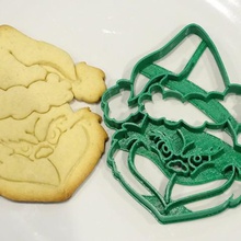 grinch christmas cookie cutter Weihnachten home Fräser schneiden Kekse 3d print model - Mito3D