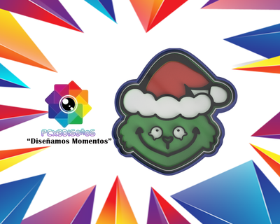grinch gallet cutter cookie halloween annabell pcx3gamers pcx3 pcx3designs christmas 3d print model - Mito3D