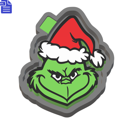 grinch silicone mofo habitação stl arquivo casa branco faça suprimentos bandeja prato construir fresco carro natal natal feriados 3d print model - Mito3D