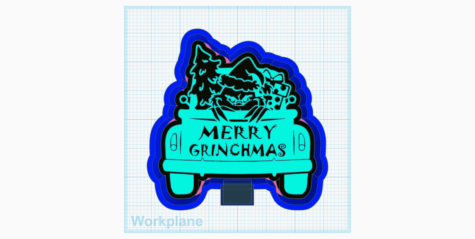 Grinch camion regali Grinchmas Natale fresca muffa 3D print model - Mito3D