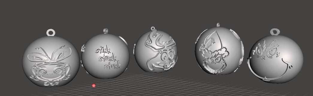 Grinchmas Natale palla deco casa 3d print model - Mito3D