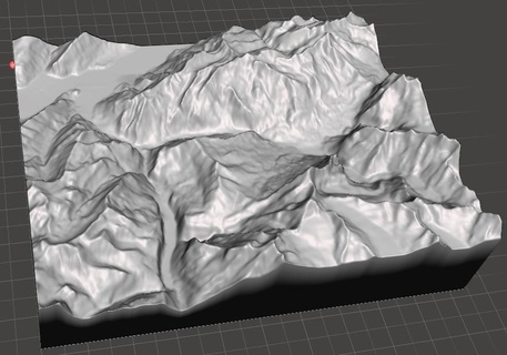 Grindelwald Lauterbrunnen keşiş eiger bakire Alpler İsviçre birbirine karışmak 3d print model - Mito3D