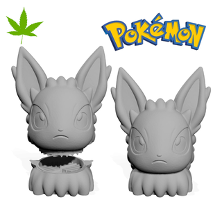grinder chopper pokemon jolteon Gadget marijuana weed one piece op 3d print model - Mito3D