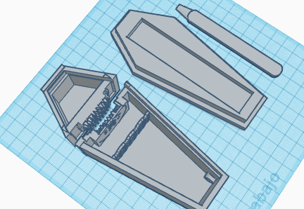 grinder coffin 3d print model - Mito3D