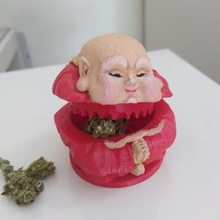 broyeur cannabis Budha stoned70mm facile impression 3d print model - Mito3D