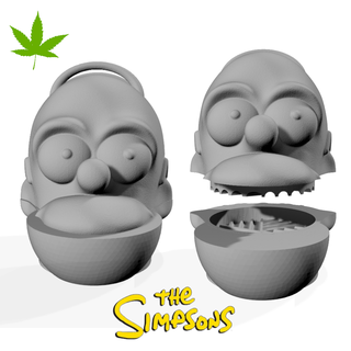 broyeur Homère Simpson gadget hachoir marijuana cannabis op simpsons bart Lisa maggie 3d print model - Mito3D