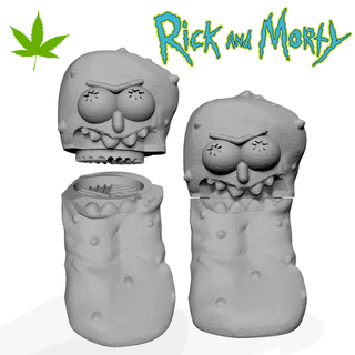 grinder pickle rick gherkin 3d print model - Mito3D