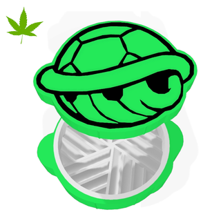 grinder turtle shell mario bros 3d print model - Mito3D