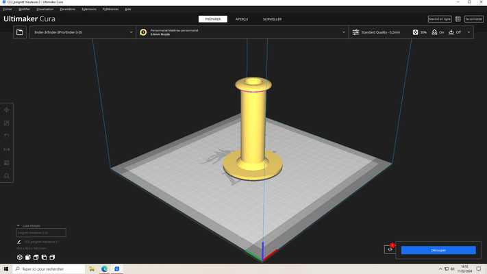 grinder handle 3d print model - Mito3D