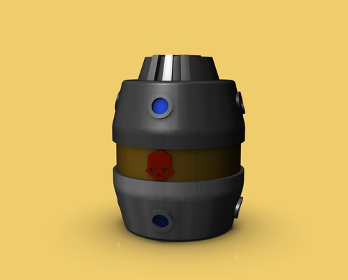 schleifer höllentaucher granate zuhause haus 2 juego spiel 420 picador pikachu granada 3d print model - Mito3D