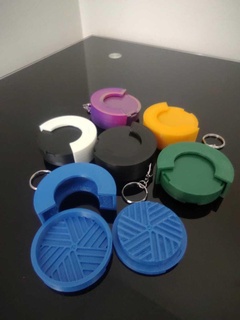 grinder key ring 3d print model - Mito3D