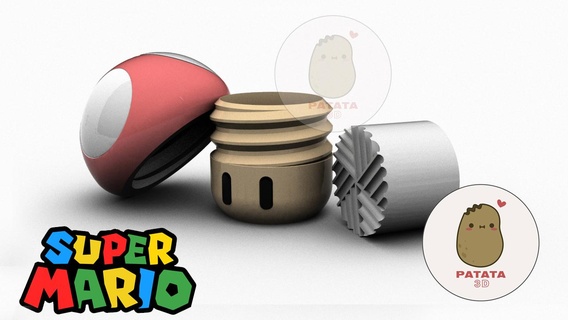 öğütücü mantar Süper Mario kardeşler demonte edilebilir oyuncak ot esrar anahtarlık helikopter moral bozucu pika Pikaçu armatör bağlantı 420 gereçler Luigi 3d print model - Mito3D