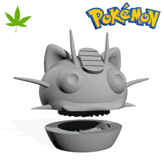 grinder picador pokemon meowth 3d print model - Mito3D