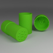 grinder v-design gadget mill milled weed cannabis marijuana 3d print model - Mito3D