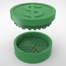 grinder weed - dollar filter smoke grass ganja joint bind canuto bong maria cannabis marijuana money 3d print model - Mito3D