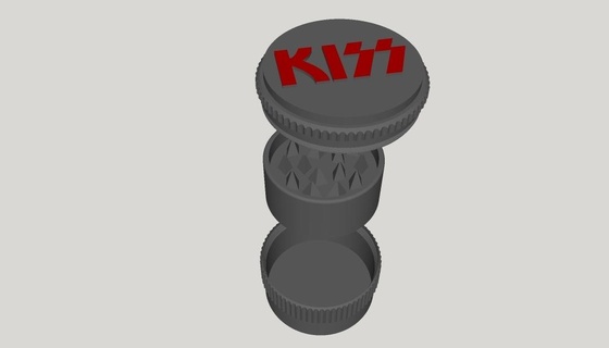 grinder weed kiss thread - iron maiden 3d print model - Mito3D