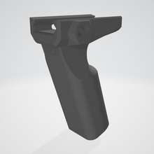 el agarre juego airsoft arma jannie smg lmg ak 3d print model - Mito3D