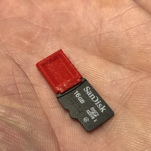 apretón acortar micro sd tarjeta soporte extensión extensor m320 malyan 3d print model - Mito3D