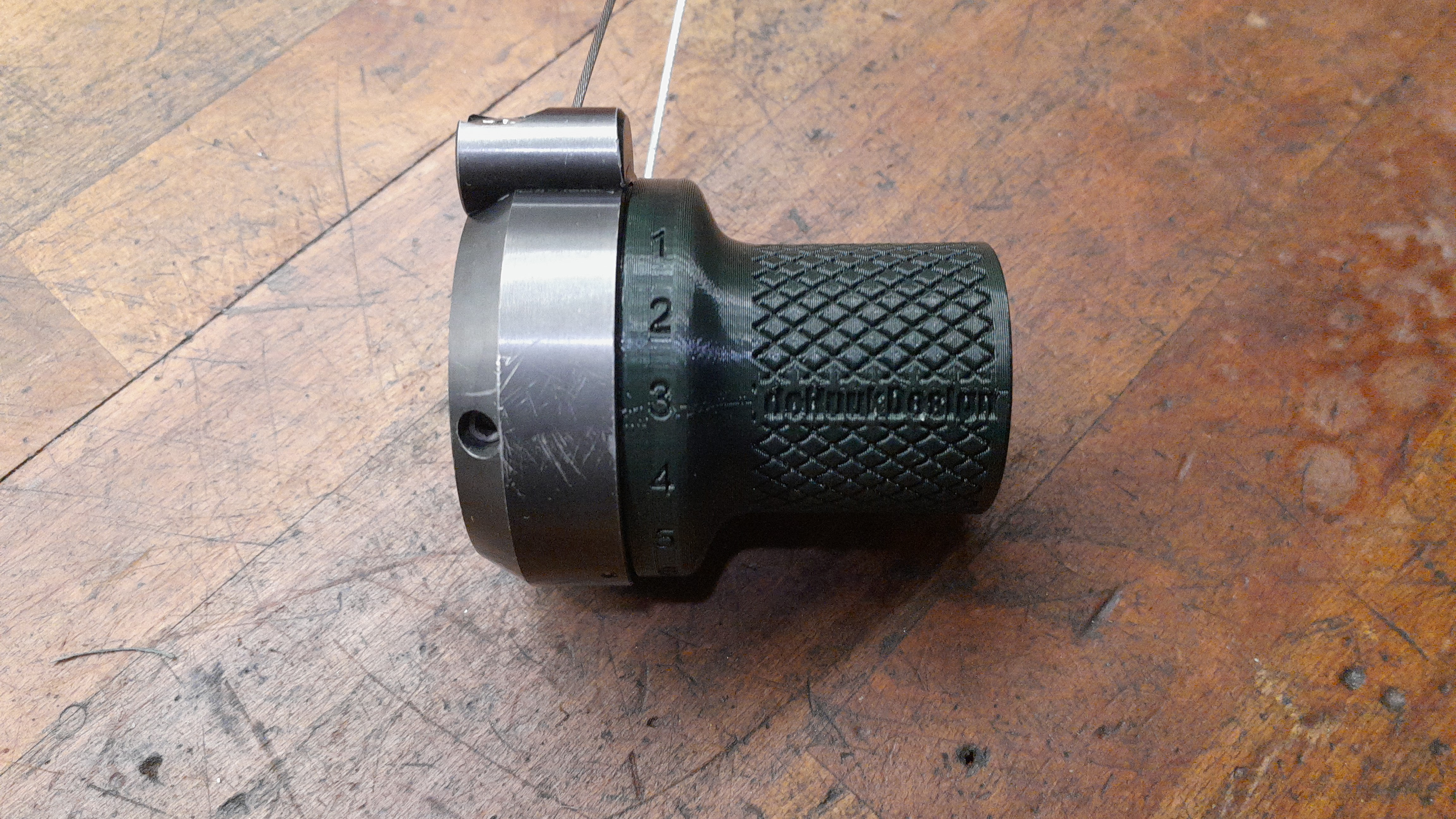 poignée shifter gen 1 Rohloff hub vitesse modèle 8200 hubshift vélo 3D print model - Mito3D