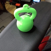 grip weight fashion key ring 3d print model - Mito3D