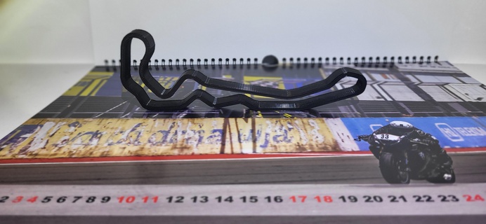 túmulo pista corrida rio Croácia layout esboço circuito decoração 3d print model - Mito3D