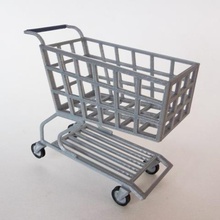 grocery shopping cart various 3d print model - Mito3D