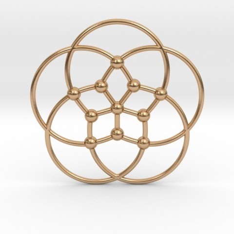 groestch pendant jewelry pendulous math art graph 3D print model - Mito3D