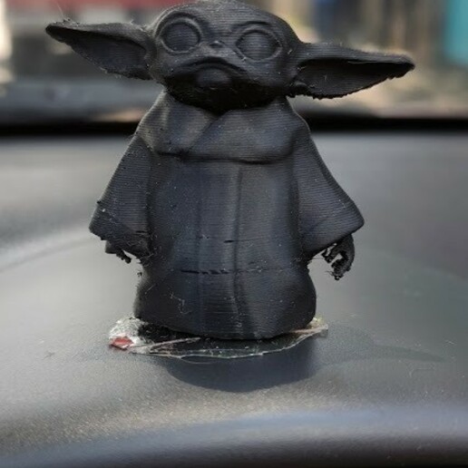 amarelo mandaloriano yoda Guerra Estrelas colecionável 3D print model - Mito3D