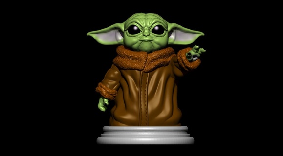 grogu baby Yoda Babyyoda Yoda Baby Star Kriege Krieg Meister Yoda 3d print model - Mito3D